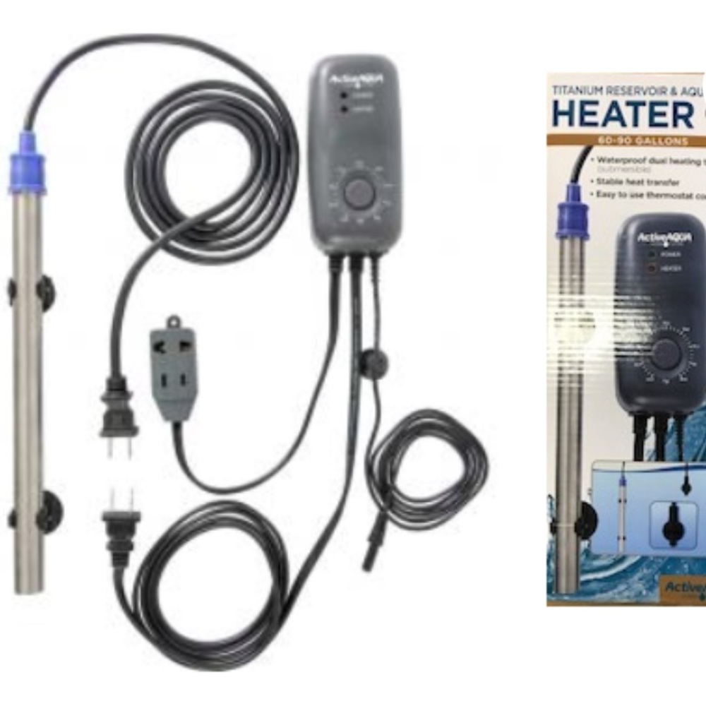 NIB- Active Aqua Titanium Submersible Reservoir Heater, 350W